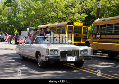 1972 Cadillac Eldorado Convertible. Memorial Day Parade, River Forest, Illinois Stockfoto