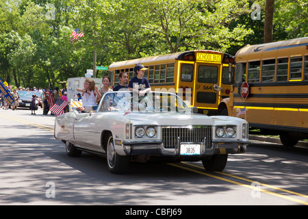 1972 Cadillac Eldorado Convertible. Memorial Day Parade, River Forest, Illinois Stockfoto