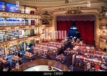 Großen herrlichen Ateneo Buchhandlung. Buenos Aires, Argentinien. Stockfoto