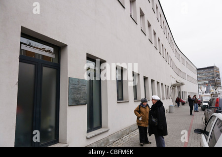 Exterieur der Oskar Schlinder Fabrik, in der Ul. Lipowa 4 Stockfoto