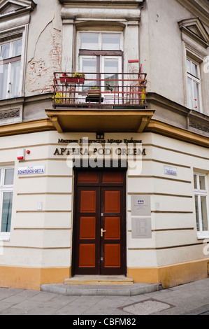 Adler Apotheke, pl. Bohaterow Getta 18, Krakau, heute ein museum Stockfoto