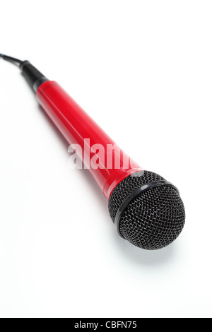 Mikrofon-rot Stockfoto