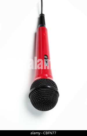 Mikrofon-rot Stockfoto