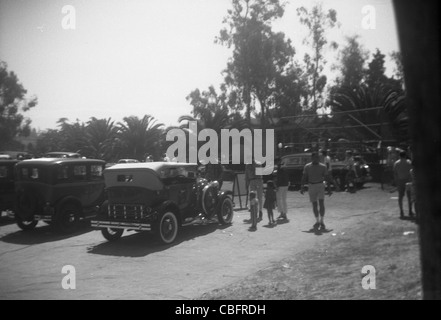 1960er Jahre Auto Show südlichen Kalifornien Rennen Autos Sportwagen geparkt Stockfoto