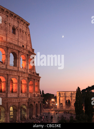 Italien, Latium, Rom, Kolosseum, Arco di Costantino, Stockfoto