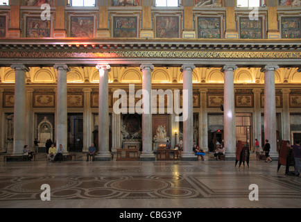 Italien, Latium, Rom, Basilika Santa Maria Maggiore, Innenraum, Stockfoto