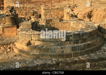 Israel, See Genezareth, Ruinen der römischen Stadt in Tiberias, komplexe Stadttor Stockfoto