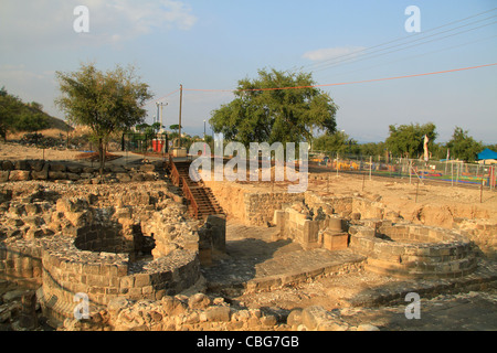 Israel, See Genezareth, Ruinen der römischen Stadt in Tiberias, komplexe Stadttor Stockfoto