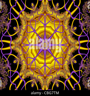 Kaleidoskop der geometrischen Muster Stockfoto