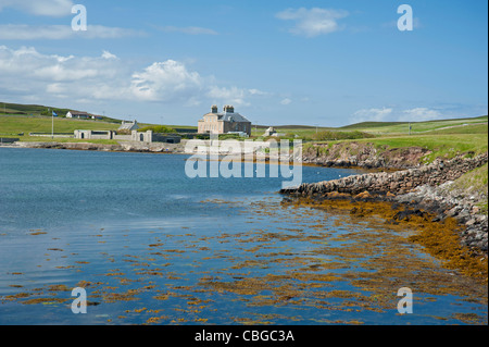 Die Voe Leiraness auf den Sound von Bressay, Shetland-Inseln. SCO 7773. Stockfoto