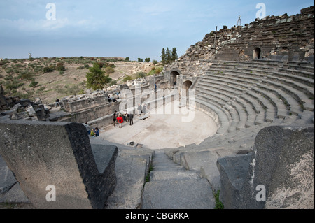 Antike Theater in Umm Qais, Jordanien Stockfoto