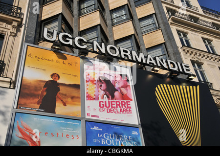 UGC Normandie cinéma auf der Champs Elysées, Paris, Frankreich Stockfoto