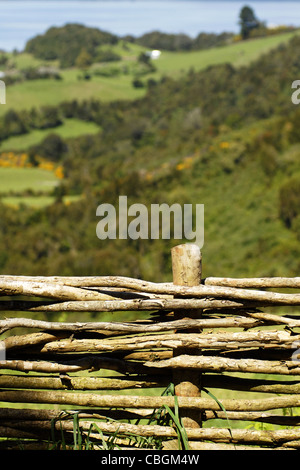 Sightseen Quinchao Insel Chiloé, Lake District, Chile Stockfoto