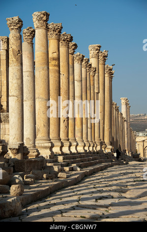 Spalten in Juresh, Jordanien Stockfoto