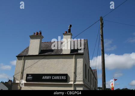 britische Armee Karriere Büro in Bangor, wales Großbritannien uk Stockfoto