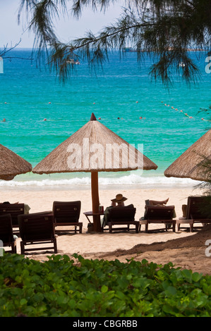 Strand von Yalong Bay in der Nähe von Sanya - Provinz Hainan (China) Stockfoto