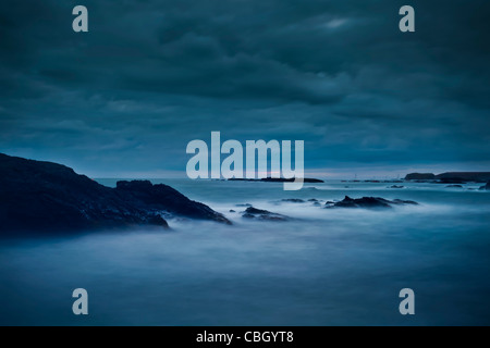 Eine walisische Seascape, genommen in Trearddur Bay, Anglesey, Wales Stockfoto