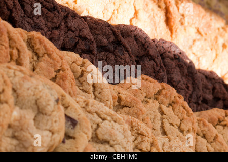 Cookies auf dem Display auf dem örtlichen Bauernmarkt. Stockfoto