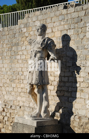 Die römische Ausgrabungsstätte von La Villasse in Vaison-la-Romaine, Vaucluse, Provence, Frankreich. Stockfoto