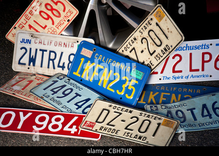 Kfz Kfz-Kennzeichen Stockfoto