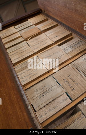 Dutch Straße Orgel - Australian Fair Melbourne Victoria Keyframe Noten vom historischen europäischen Organ von der Tätigkeitsschnittes Stockfoto