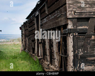 2-1910 D & RG RR Boxcar. Museum of the Mountain West in Montrose, Colorado. Stockfoto