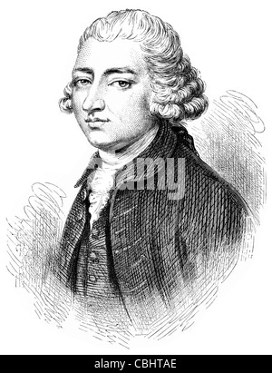 Edmund Burke 1729 1797 Staatsmann Autor Redner politische Theoretiker Philosoph House Of Commons Whig Party amerikanische Revolution Stockfoto