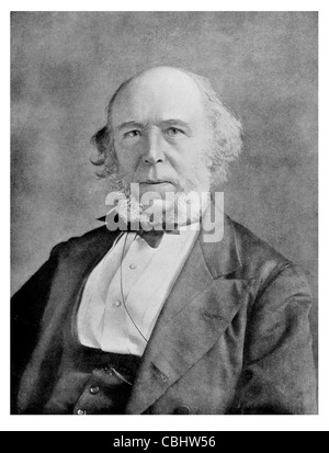 Herr Herbert Spencer 1820 1903 englische Philosoph Biologe Soziologe klassische liberale politische Theoretiker viktorianischen Ära Stockfoto