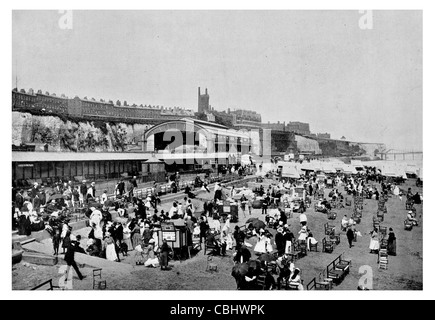 Ramsgate Bahnhof St Lawrence Zug Service terminal Kirche schult Schienennetz Stockfoto