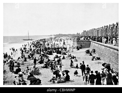Lowestoft, Suffolk England Hafen Stadt Industrie Seaside Resort Strandpromenade Promenade Angelsteg Stockfoto
