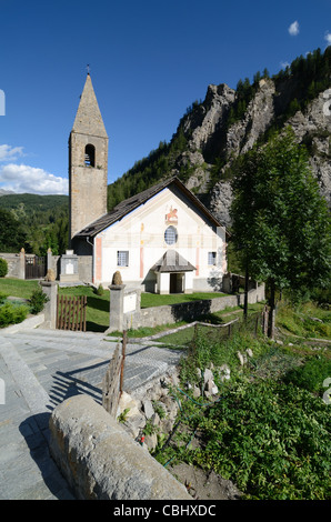 Kirche in Saint-Dalmas-le-Selvage Tinée Valley Alpes-Maritimes Frankreich Stockfoto