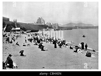 Colwyn Bay Stadt Seaside Resort Wales Strand Touristenattraktion Stockfoto