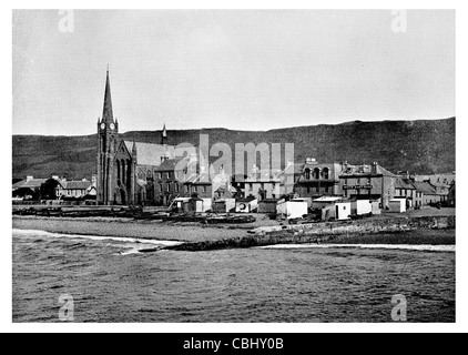 Largs Stadt Firth of Clyde Ayrshire, Schottland Seaside Resort Pier Kirchengemeinde Kapelle Stockfoto