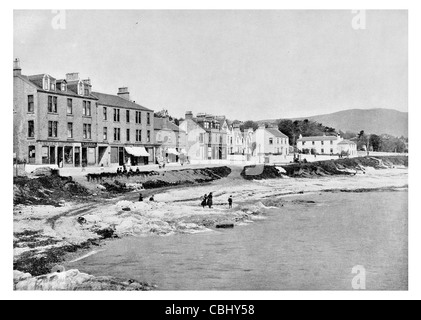 Kirn Dorf Argyll Schottland Küste Firth of Clyde Dunoon Jäger Kai Strand Stockfoto