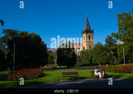 Karlovo Namesti Karlsplatz Neustadt Prag Tschechische Republik Europa Stockfoto