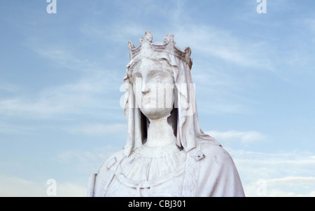 Blanche de Castille Statue, Jardin du Luxembourg, Jardins du Luxembourg, Paris, Frankreich Stockfoto