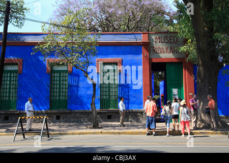 Frida Kahlo Museum, Coyoacán, Mexiko-Stadt, Mexiko, Nordamerika Stockfoto