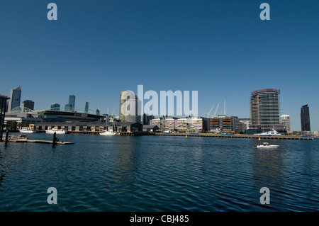 Die neu entwickelte Waterfront City and Marina und New Quay Marine in Melbourne, Australien Stockfoto