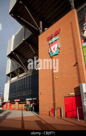 The KOP Anfield   Heimstadion des FC Liverpool, Merseyside, Großbritannien Stockfoto