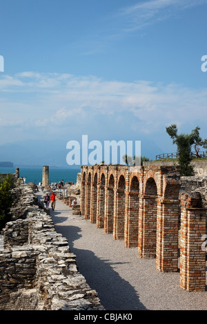 Grotte di Catullo, Sirmione, Gardasee, Veneto, Italien Stockfoto