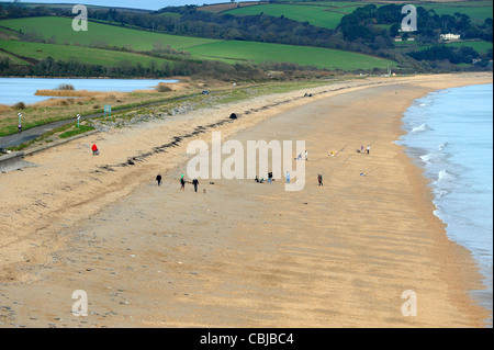 Slapton Sands Beach im Winter South Devon England UK Stockfoto