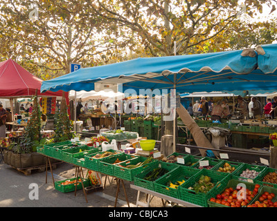 Carouge Bauernmarkt, Genf, Schweiz Stockfoto