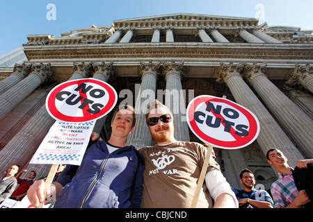 Besetzen der London Stock Exchange Demonstration, London, England Stockfoto