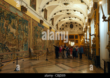 Touristen, Palazzo Borromeo, Isola Bella, Stresa, Lago Maggiore, Piemont, Italien Stockfoto