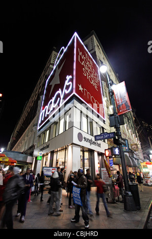Das Kaufhaus Macy's in New York, Amerika Stockfoto