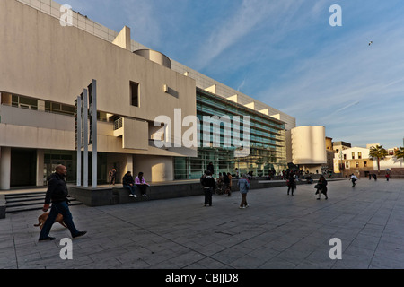 Museu d ' Art Contemporani de Barcelona, MACBA, Barcelona Museum of Contemporary Art, Architekt Richard Meier, 1995, Barcelona, es Stockfoto