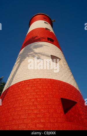 Attraktive Ansicht von Kovalam Leuchtturm am Abend Stockfoto