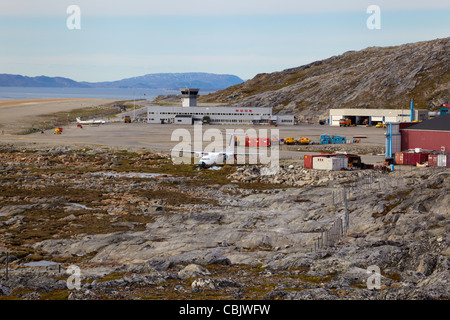 Flughafen Nuuk, Grönland Stockfoto