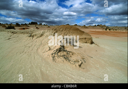 Wände von China am Lake Mungo, einem trockenen See in das Outback des südwestlichen New South Wales, Australien Stockfoto