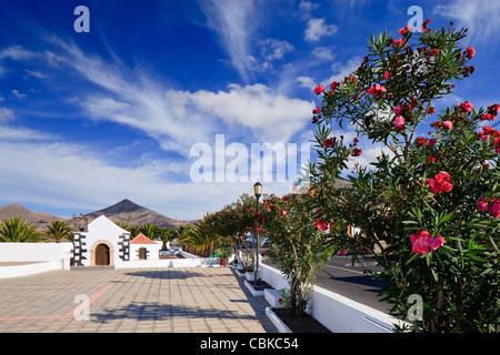 Die Kirche Virgen De La Caridad an Tindaya La Oliva-Fuerteventura-Kanarische Inseln-Spanien Stockfoto